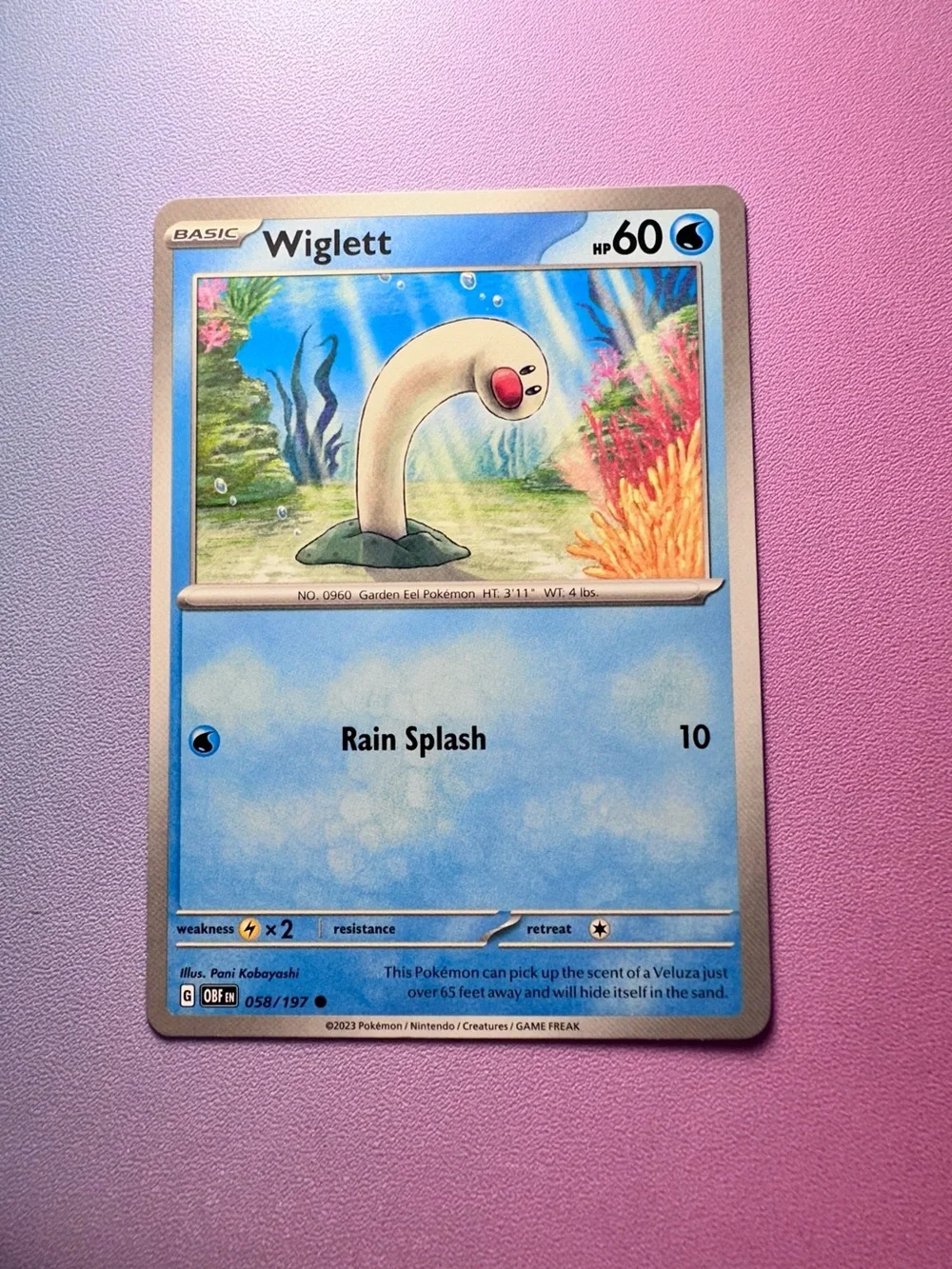 wiglett - 058/197 (common) — pokemon: obsidian flames